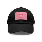 I'm A Barbell Girl - Dad Hat with Leather Patch (Rectangle)