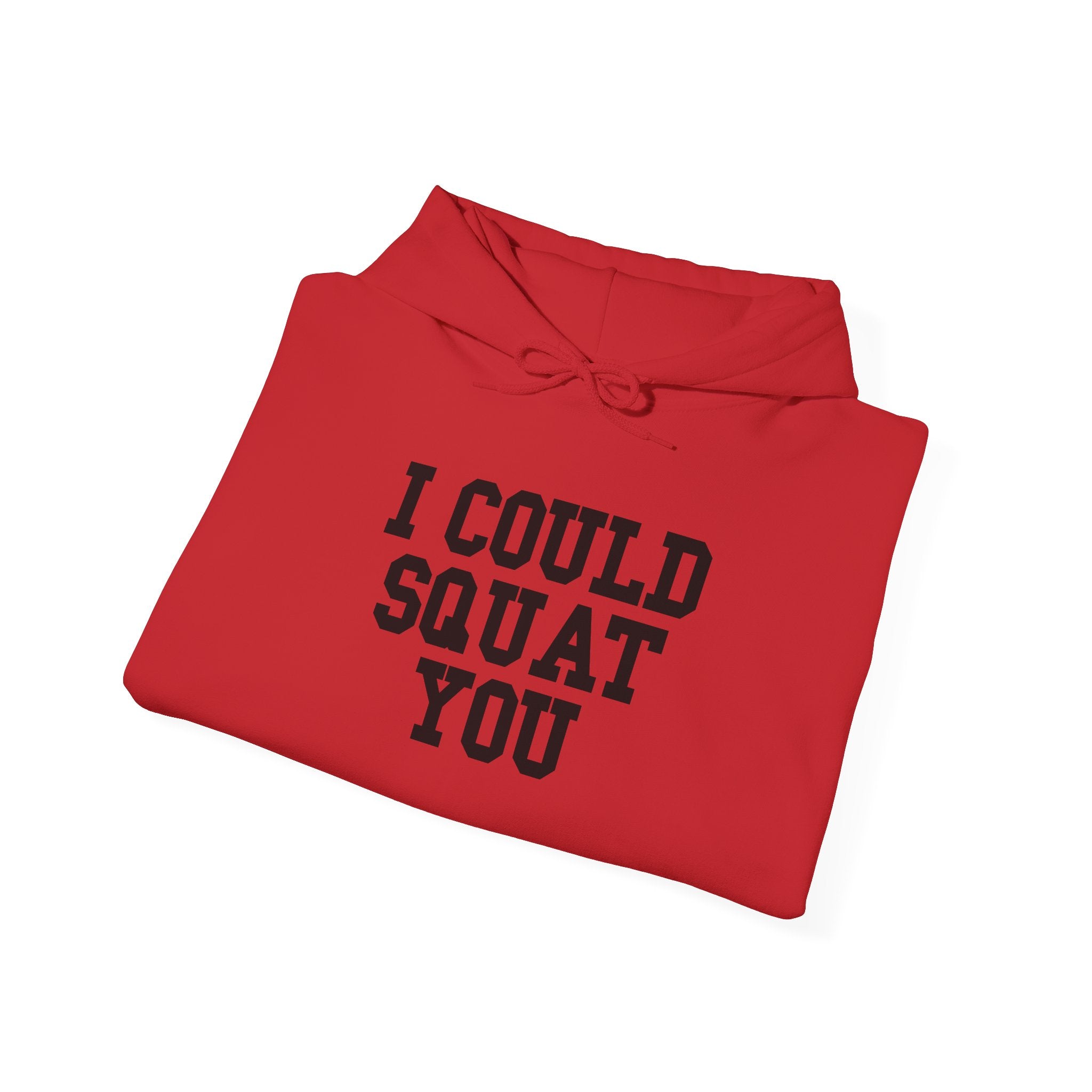 I Could Squat You – Black Logo Hoodie 🏋️‍♀️🔥