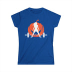 Women's Softstyle Tee - WWLW Halloween -  Pumpkin  Version - Front Logo Plain Back
