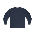Distressed - Ultra Cotton Long Sleeve Tee - Black Logo