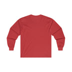 Distressed - Ultra Cotton Long Sleeve Tee - Black Logo