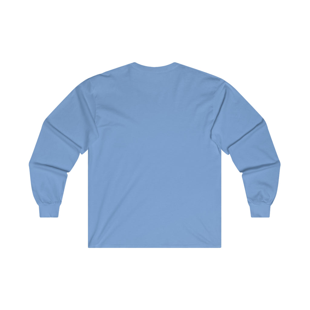 Distressed - Ultra Cotton Long Sleeve Tee - Black Logo