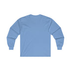 Distressed - Ultra Cotton Long Sleeve Tee - Black Logo
