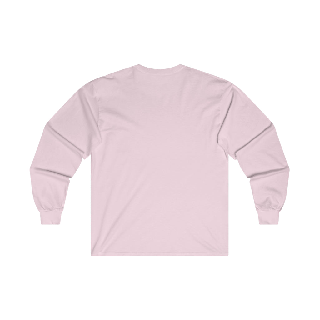 Distressed - Ultra Cotton Long Sleeve Tee - Black Logo