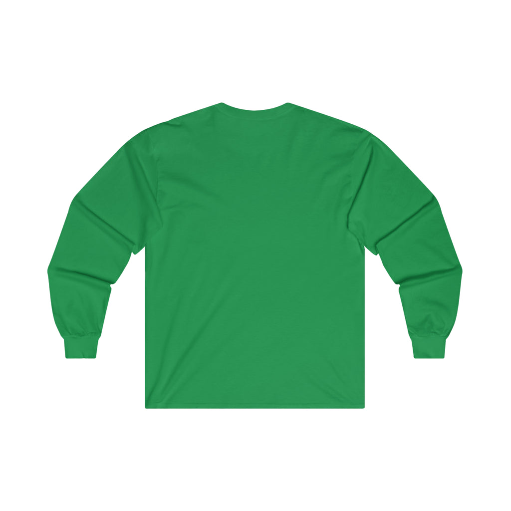 Distressed - Ultra Cotton Long Sleeve Tee - Black Logo