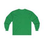 Distressed - Ultra Cotton Long Sleeve Tee - Black Logo