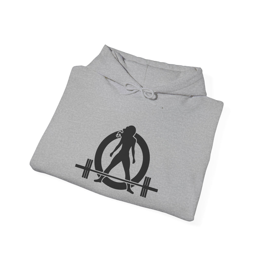 Everything Hurts & I'm Hungry  - Unisex Heavy Blend Hooded Sweatshirt  - Black Print Front and Back