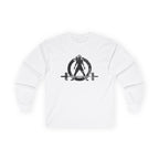 Lift Heavy Run Fast - Ultra Cotton Long Sleeve Tee - Black Logo Front & Back