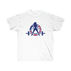 USA Logo - Unisex Ultra Cotton Tee - USA Logo Light - Plain Back
