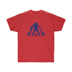 USA Logo - Unisex Ultra Cotton Tee - USA Logo Light - Plain Back