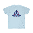 USA Logo - Unisex Ultra Cotton Tee - USA Logo Light - Plain Back
