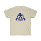USA Logo - Unisex Ultra Cotton Tee - USA Logo Light - Plain Back