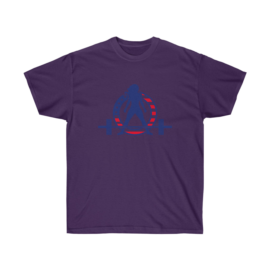 USA Logo - Unisex Ultra Cotton Tee - USA Logo Light - Plain Back