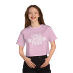 Cardio? Lift Weights Faster - Champion Women's Heritage Cropped T-Shirt