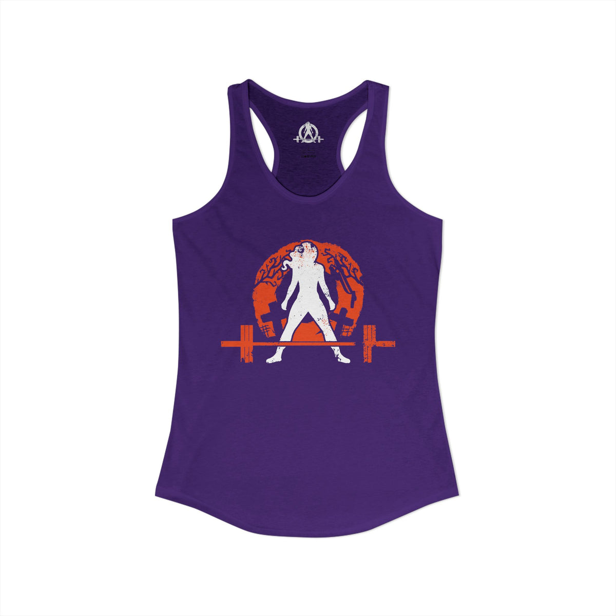Halloween Graveyard - Women's Ideal Racerback Tank - Plain Back