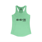 45 + 45 = 135 - Women's Ideal Racerback Tank