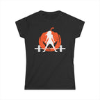 Women's Softstyle Tee - WWLW Halloween -  Pumpkin  Version - Front Logo Plain Back