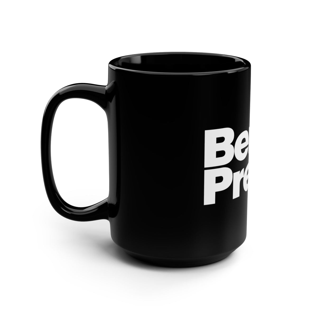 Bench Press Mug — 15oz Black Coffee Cup for Gym Lovers