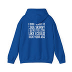 Kick Your Ass – Unisex Hoodie | Distressed White Logo