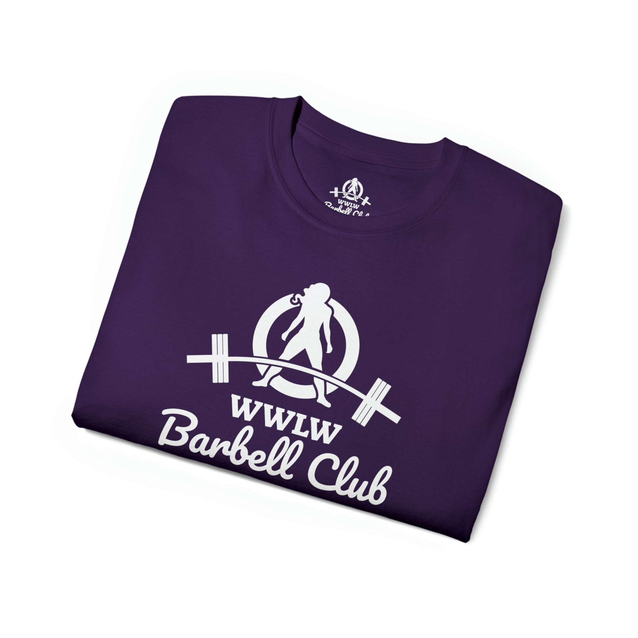Barbell Club White Classic Logo - Unisex Ultra Cotton Tee