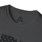 USA Barbell  - Unisex Softstyle T-Shirt - Black Logo - Plain Back