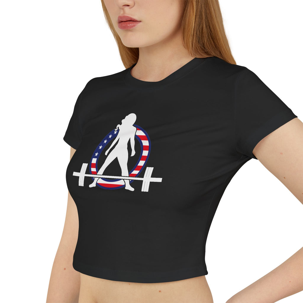 Women's Baby Tee - USA Collection - Dark Logo