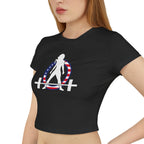 Women's Baby Tee - USA Collection - Dark Logo