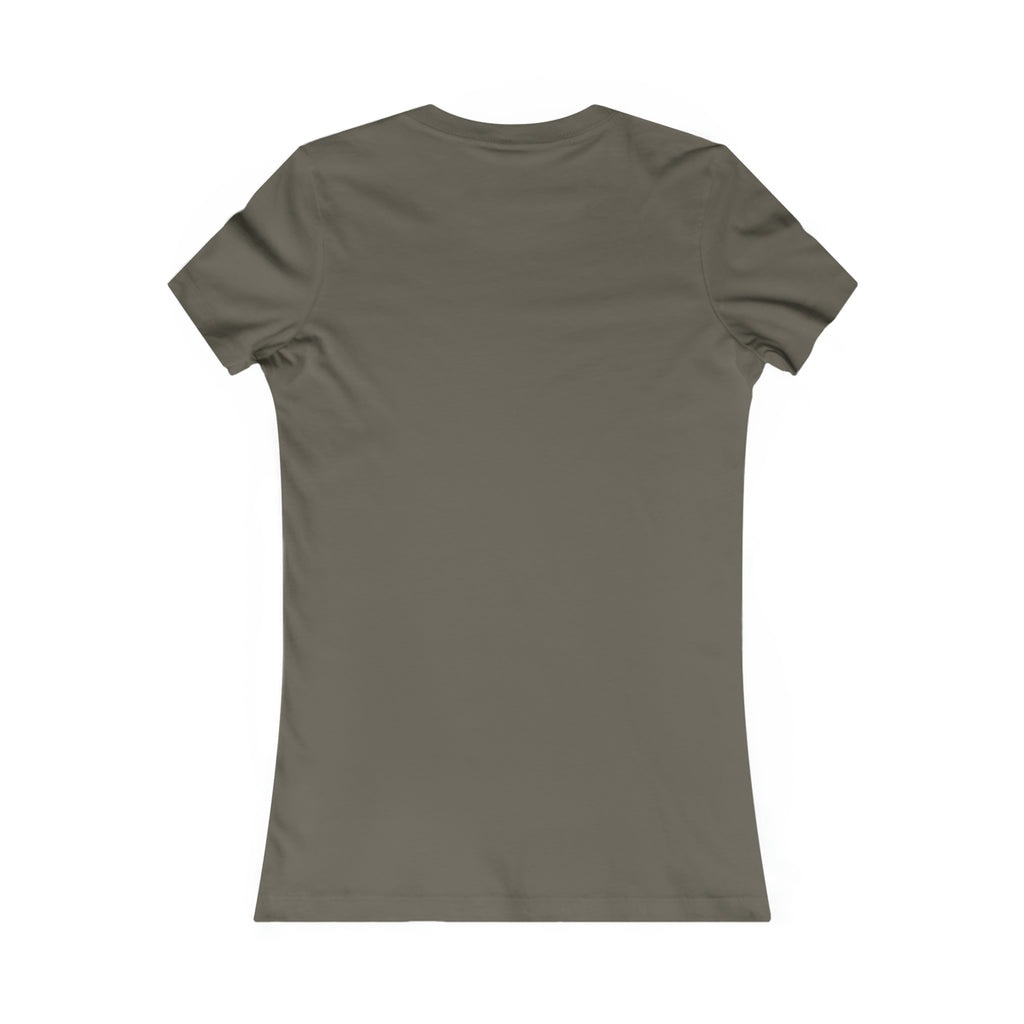 Iron Sharpens Iron - Women's Favorite Tee - White Logo - Plain Back