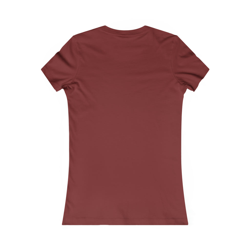 Iron Sharpens Iron - Women's Favorite Tee - White Logo - Plain Back