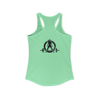 I Could Squat You - Women's Ideal Racerback Tank - Black Front & Back Logo