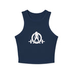 Chic Women's Micro Rib Tank Top, Casual Summer Top, Workout Tank, Layering Piece, Activewear, Relaxed Fit