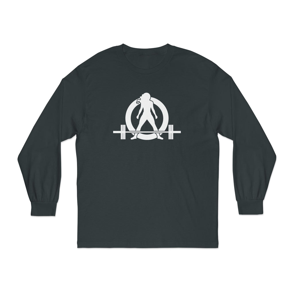 45 + 45 = 135 - Unisex Classic Long Sleeve T-Shirt - White Print on Front & Back
