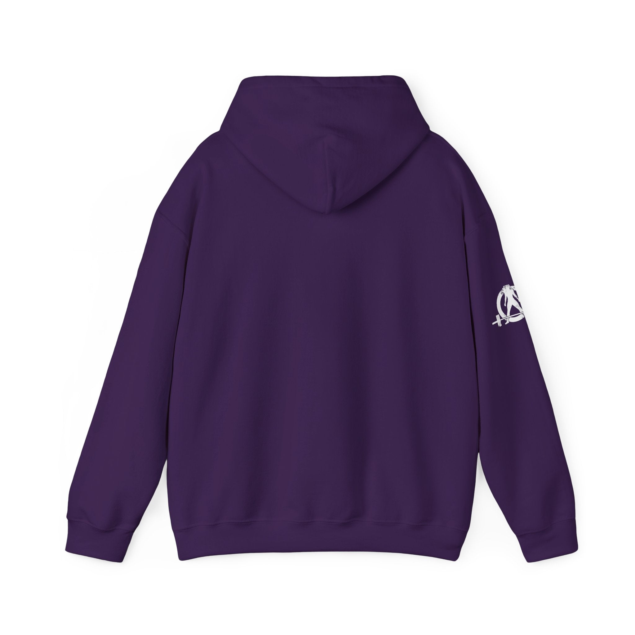 Lift Heavy Pet Cats - Unisex Heavy Blend Hooded Sweatshirt - White Logo