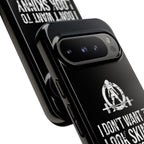 Tough Cases - I Don't Want To Look Skinny I Want To Look Like I Can Kick Your Ass - WWLW Logo