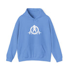 Goal Weight Strong AF - Unisex Heavy Blend Hooded Sweatshirt  - White Logo Front & Back