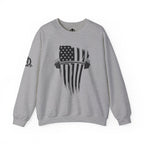 USA Barbell - Unisex Heavy Blend™ Crewneck Sweatshirt - Black Logo