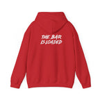 The Bar Is Loaded - Unisex Heavy Blend Hooded Sweatshirt - White Logo