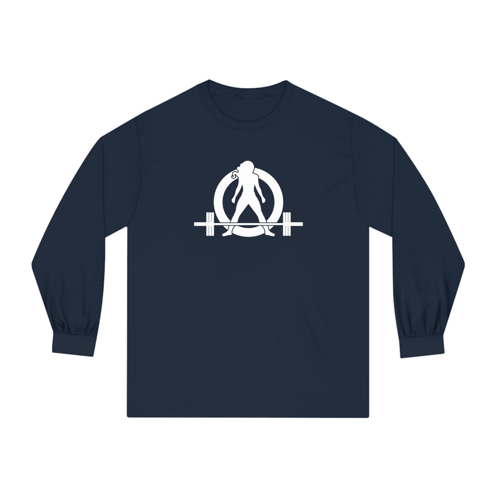 25 + 25 = 70 Unisex Classic Long Sleeve T-Shirt - White Print on Front & Back