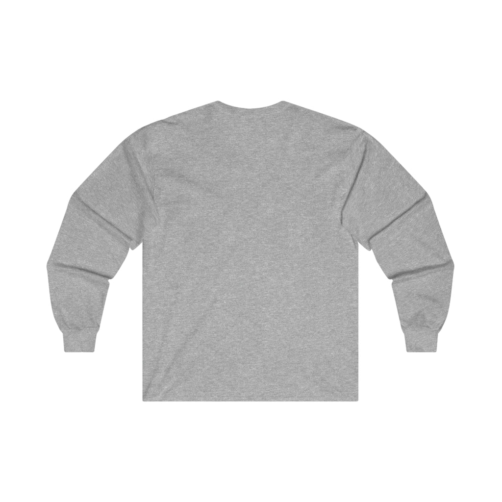Distressed - Ultra Cotton Long Sleeve Tee - Inverted Color Logo