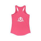 I Could Squat You - Women's Ideal Racerback Tank - White Logo Front & Back
