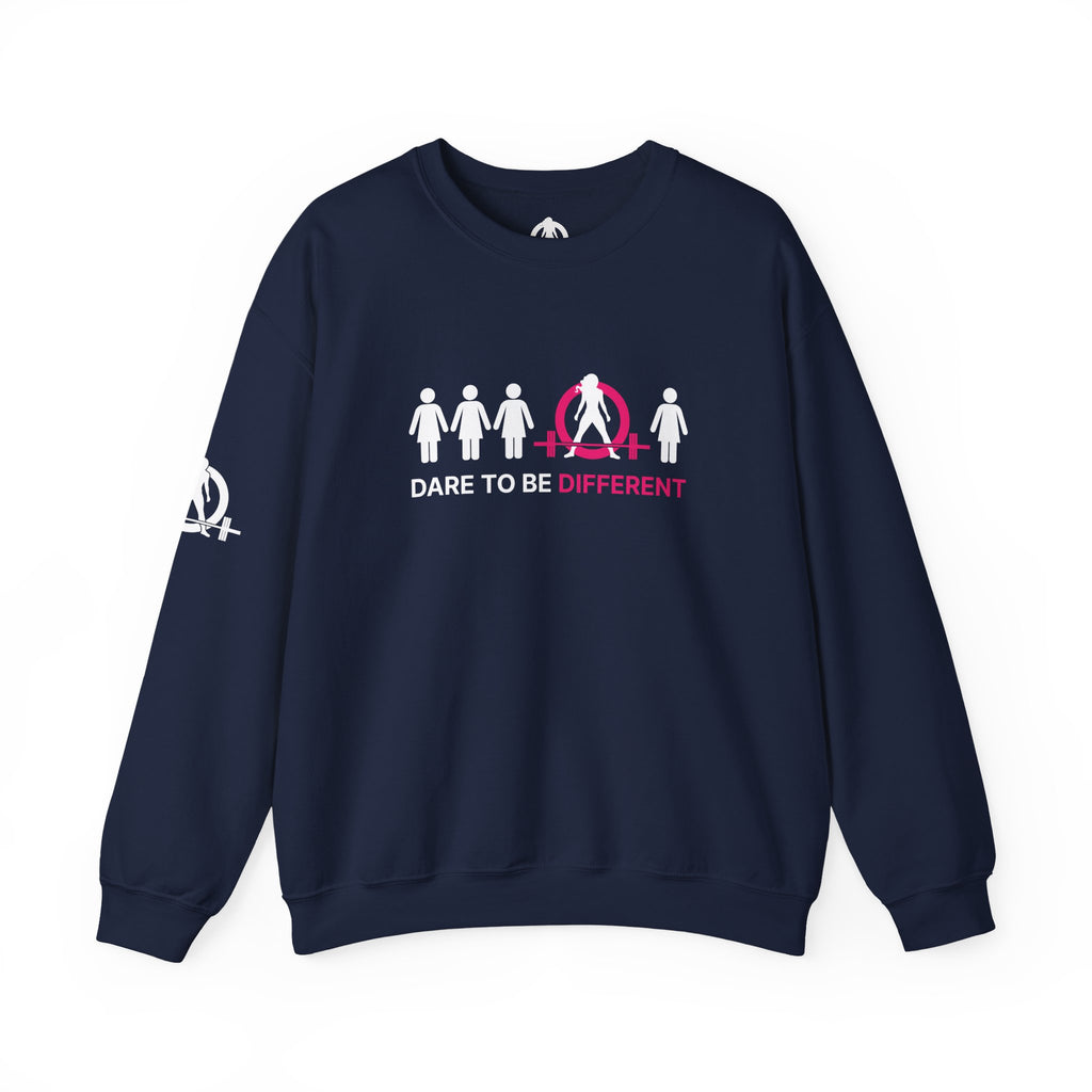 Dare To Be Different - Deadlift - Unisex Heavy Blend™ Crewneck Sweatshirt - Front  Logo Plain Back