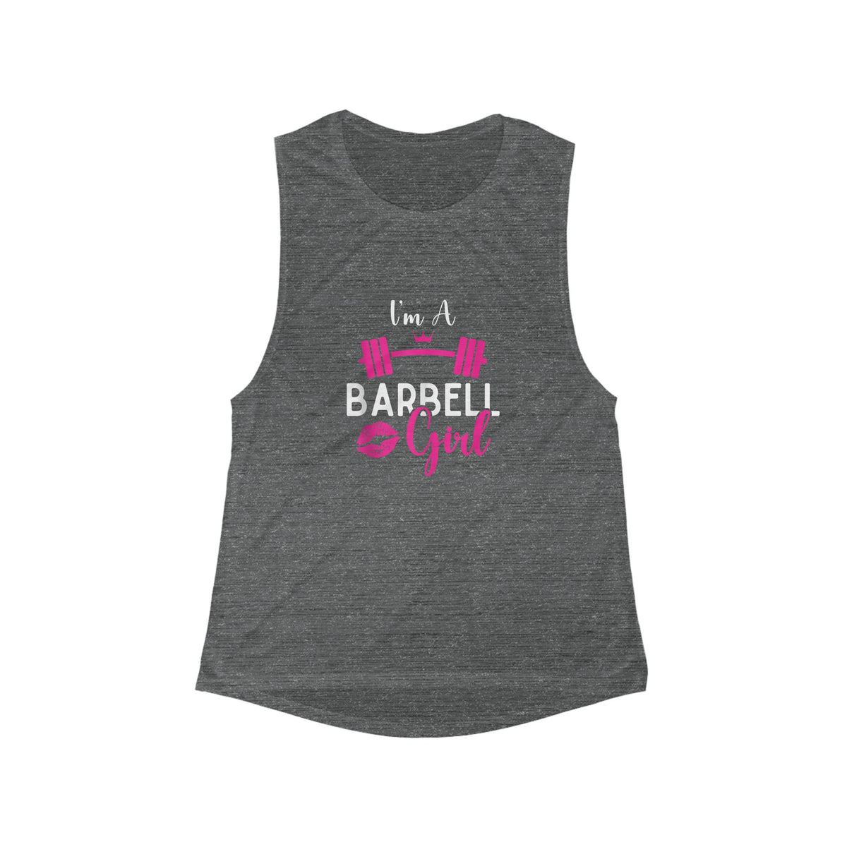 I'm A Barbell Girl -  Muscle Tank — Flowy Scoop Fitness Tank Top