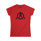 45 + 45 = 135 V1 - Women's Softstyle Tee - Black Logo on Front & Back