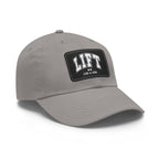 Lift Like A Girl Leather Patch Hat - White Font