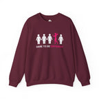 Dare To Be Different - Flex - Unisex Heavy Blend™ Crewneck Sweatshirt - Front  Logo Plain Back