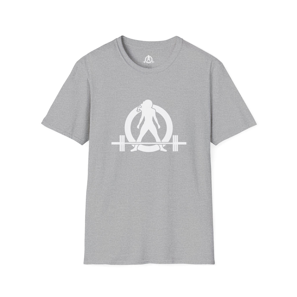 STRONG NOT SKINNY - Unisex Soft-style Tee - White Front & Back Logo