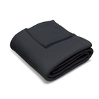 Arctic Fleece Blanket - Black Distressed Logo