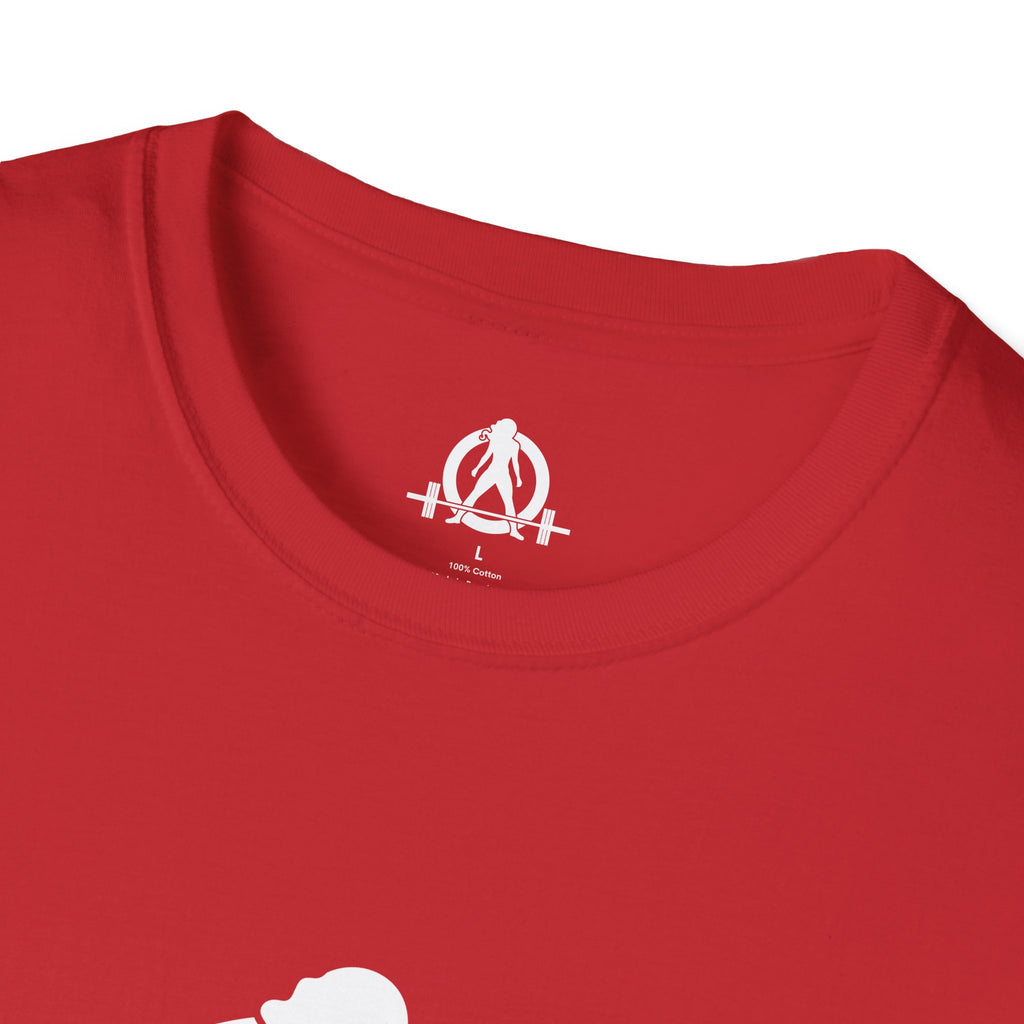 STRONG NOT SKINNY - Unisex Soft-style Tee - White Front & Back Logo