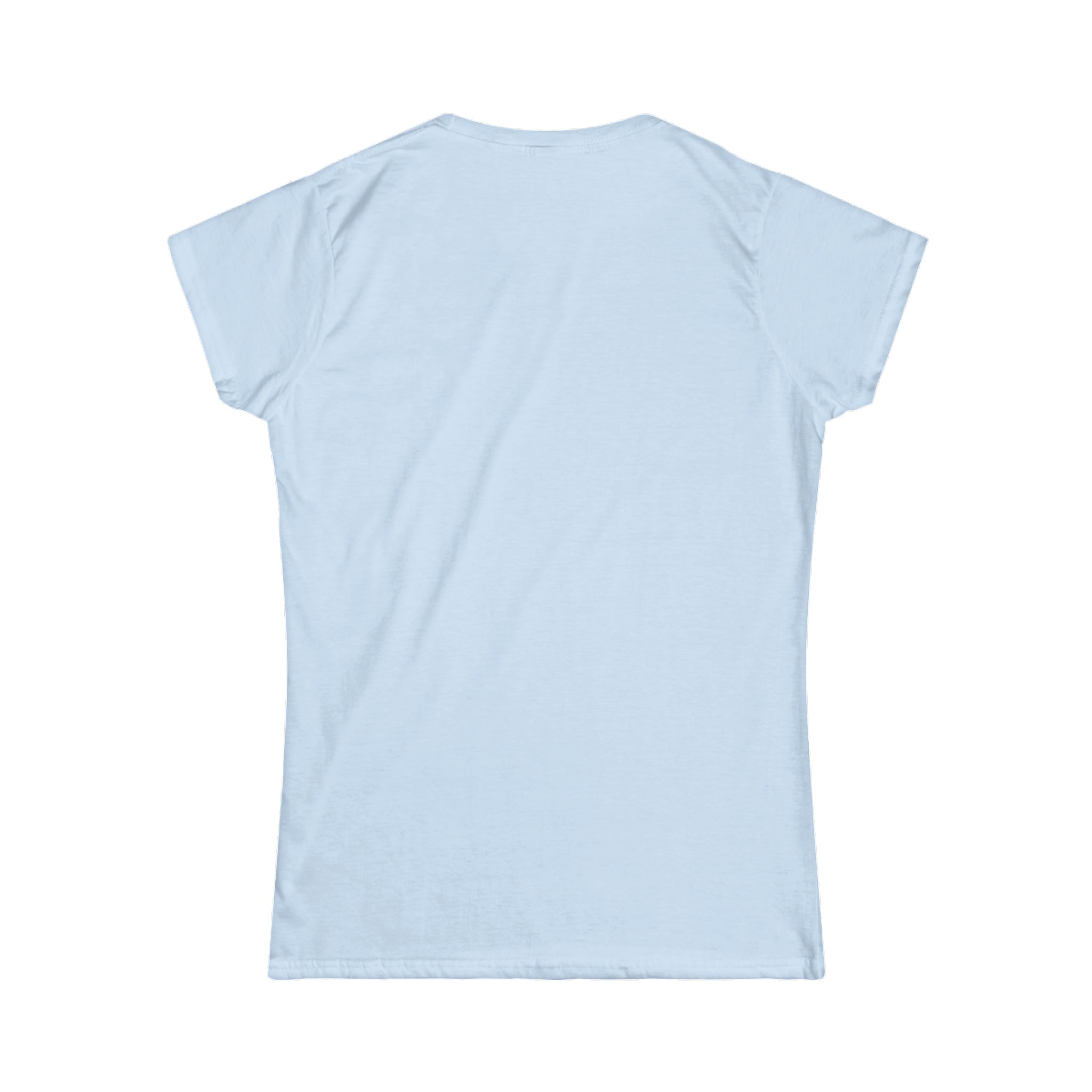 Lift Weights & Hang With My Dog - Women's Softstyle Tee - Distressed Color Logo - Plain Back
