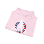 USA Logo - Unisex Heavy Blend Hooded Sweatshirt - USA Logo Dark - Plain Back